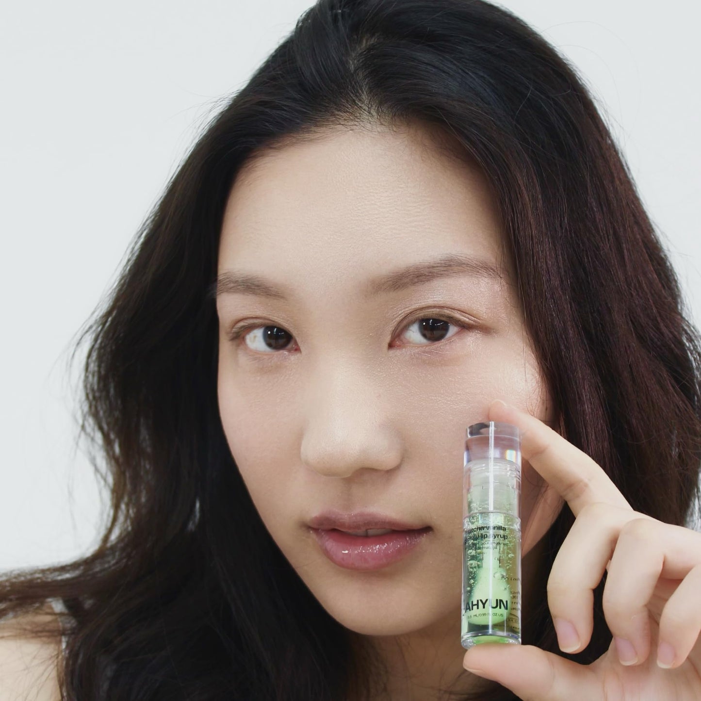 AHYUN Matcha Vanilla Glossy Lip Syrup - Hydrating Non-Sticky Lip Treatment - Creamy Vanilla Flavor - Smooth & Glossy Lips - Vegan & Cruelty-Free - Fungal Acne Safe - Nourishes Dry Lips