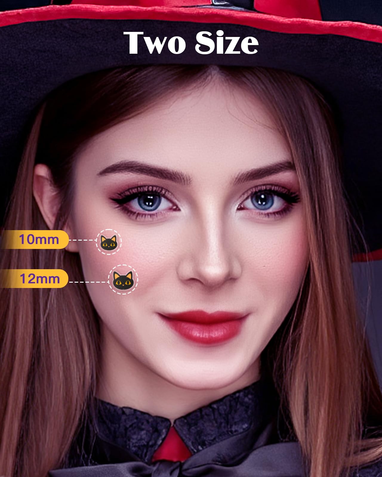 Attyxfica Halloween Acne Pimple Patches Cute - 144 Count Hydrocolloid Pimple Patches for Face, Spot Treatment Stickers w/Salicylic Acid & Tea Tree Oil for Zits and Blemishes, 2 Sizes & 12 Patterns