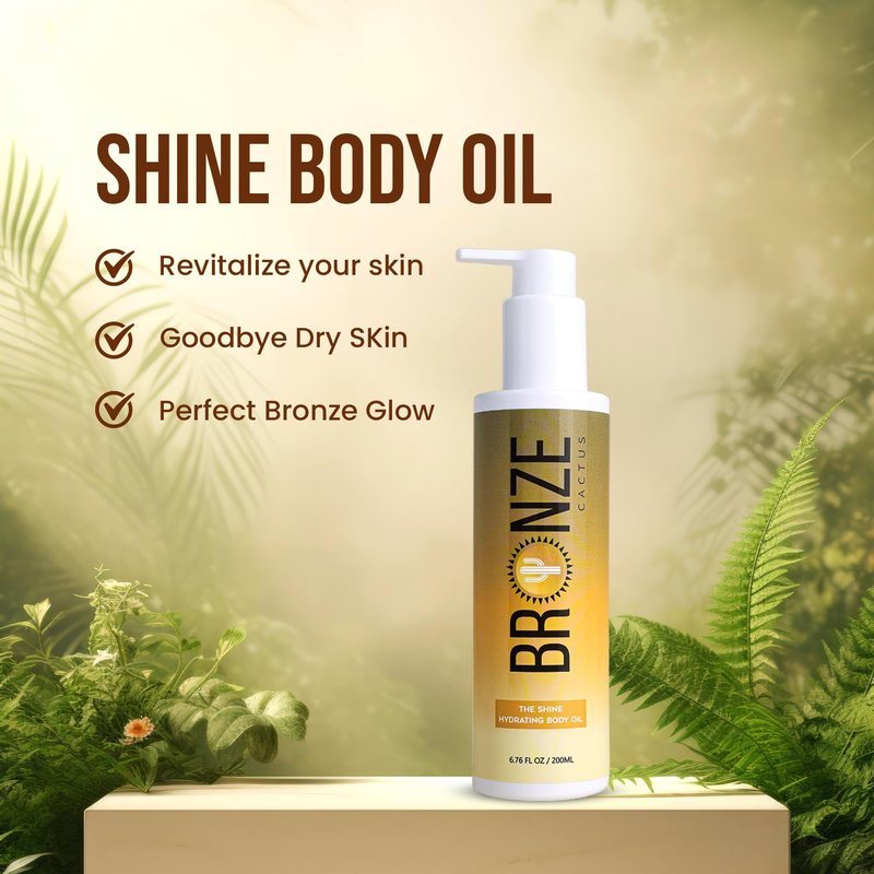 Daily Hydration Shine Body Oil - Deep Moisture & Radiant Glow | Lightweight, Non-Greasy Formula | 6.76 fl oz