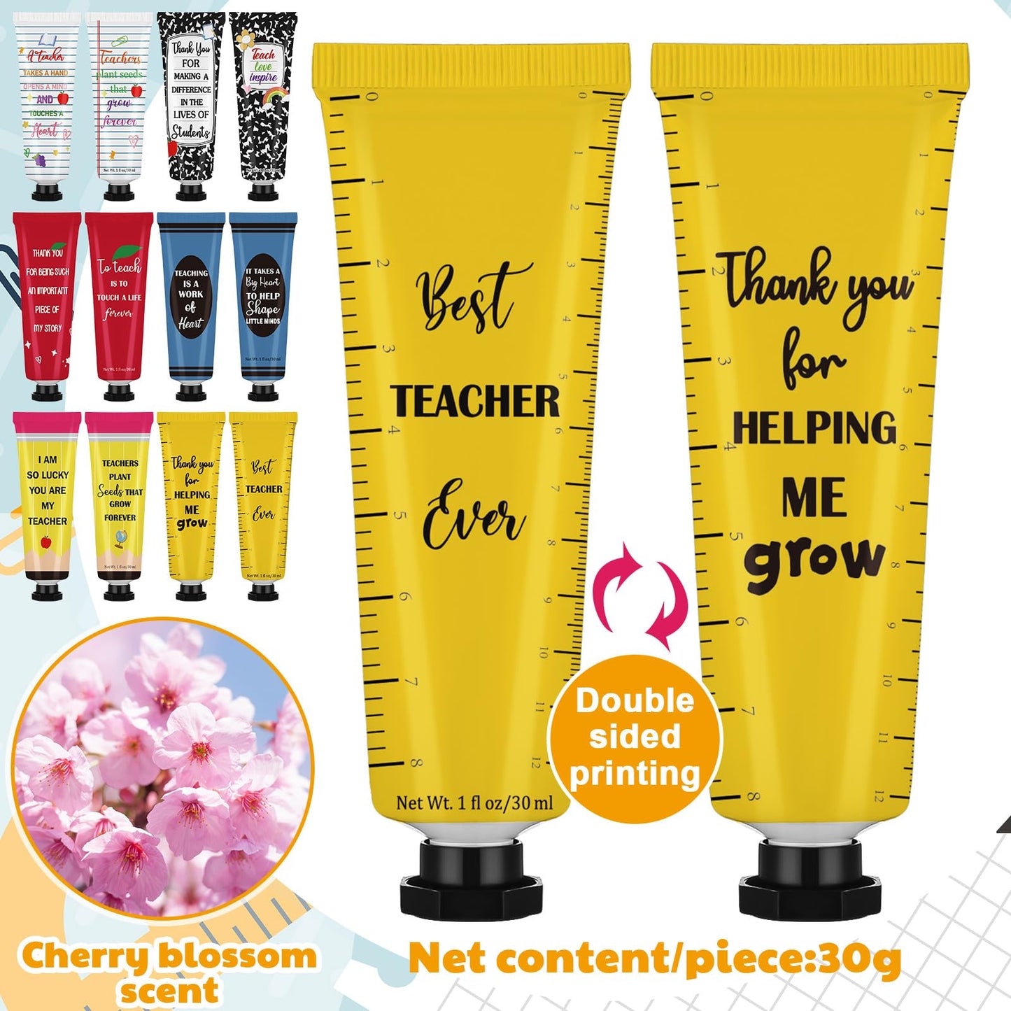 Loopeer 12 Pcs Teacher Appreciation Gifts Bulk Hand Cream Travel Size for Dry Cracked Hands Moisturizing Gifts for 2026 Teacher Appreciation Week Graduation Party Favors