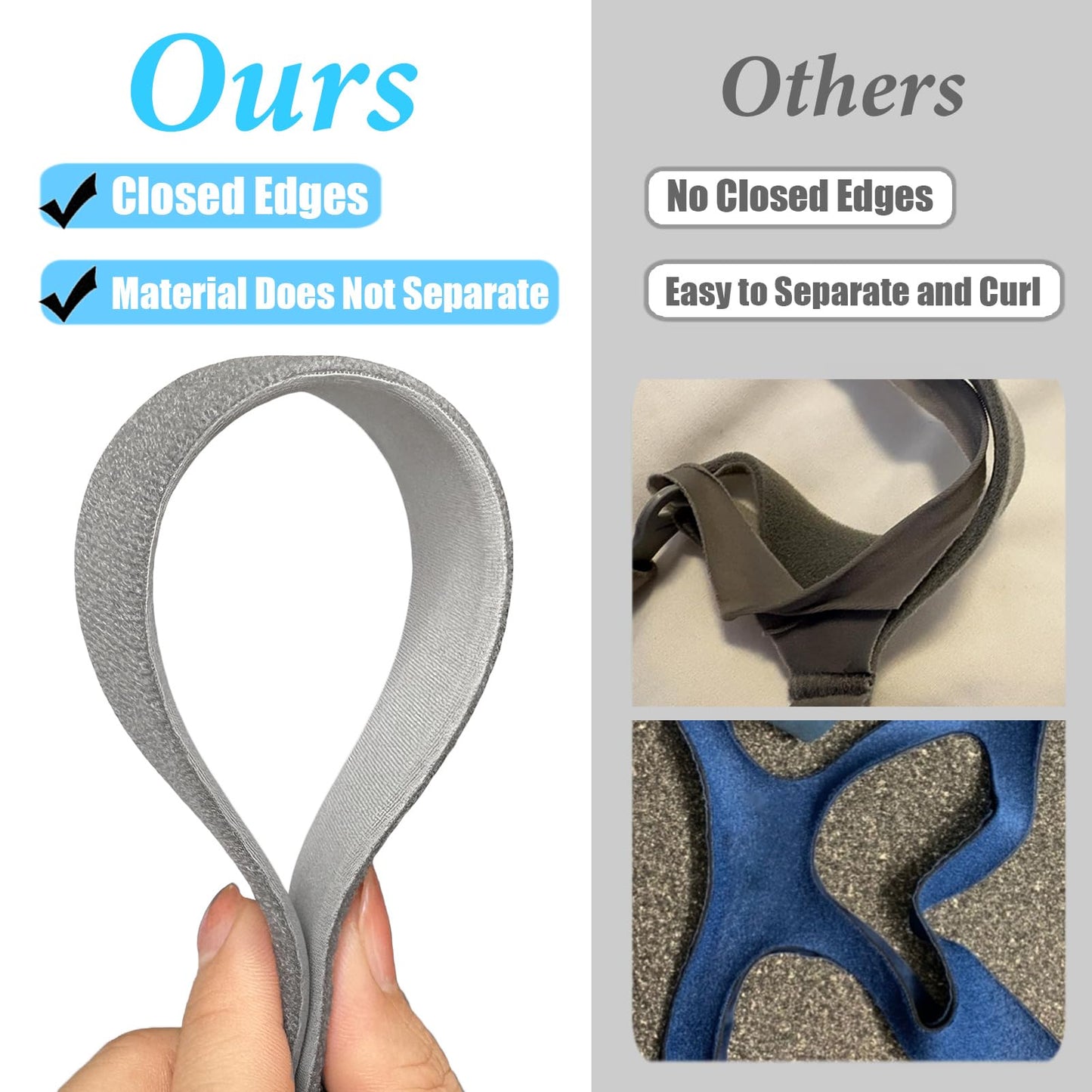 2 Packs Replacement Nuance Pro Headgear CPAP Nasal Pillow Mask Strap