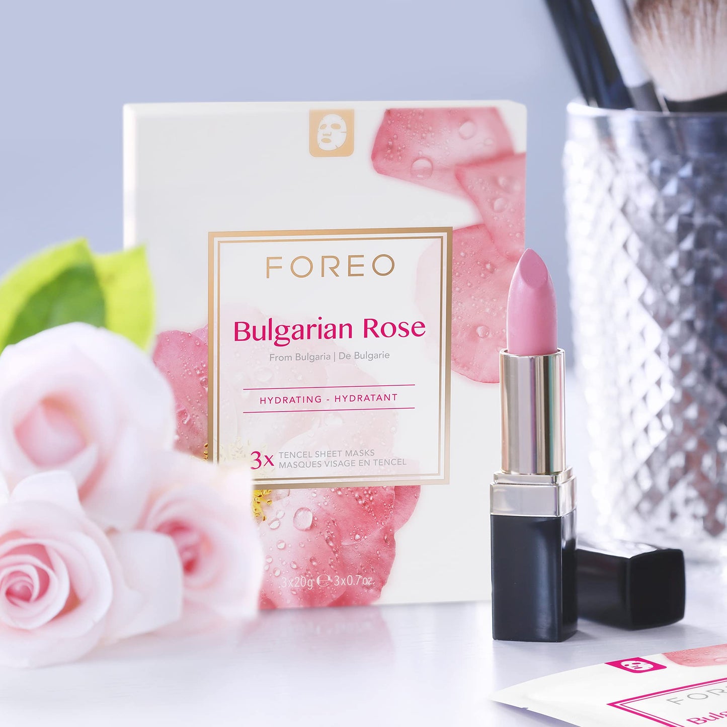 FOREO Facial Sheet Mask Moisture-Boosting for Dehydrated, Lifeless Skin, 3 pack, Nourishing, Soothing Clean Formula, Cruelty-free, Compatible with UFO devices