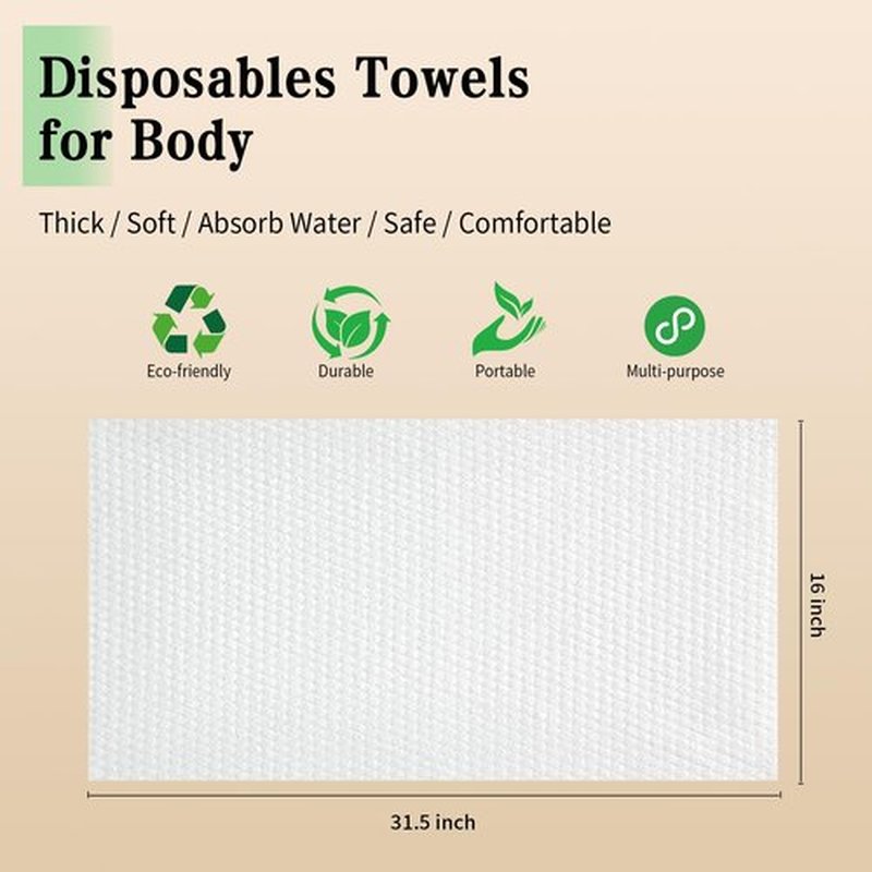 Upgrade Disposable Towels for Salon,100 pcs Disposable Salon Towels, Disposable Hair Towels for Salon, Disposable Hair Salon Towels, Disposable Towels for Body, Disposable Salon Towels 31.5X 16in