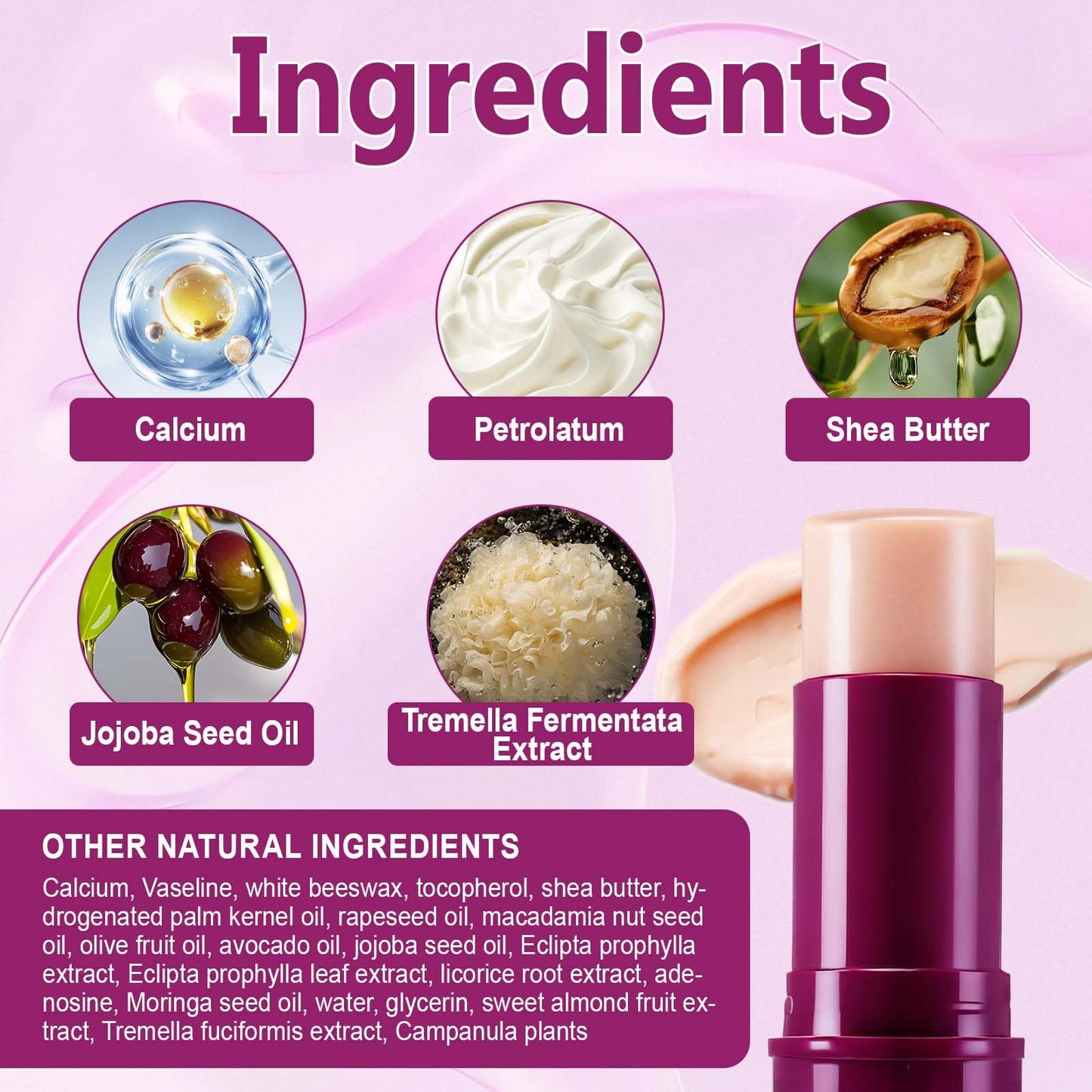 NIFEISHI Calcium Volume Multi Balm Stick, Calcium Volume Balm, Anti Wrinkle, Firming & Moisturizing