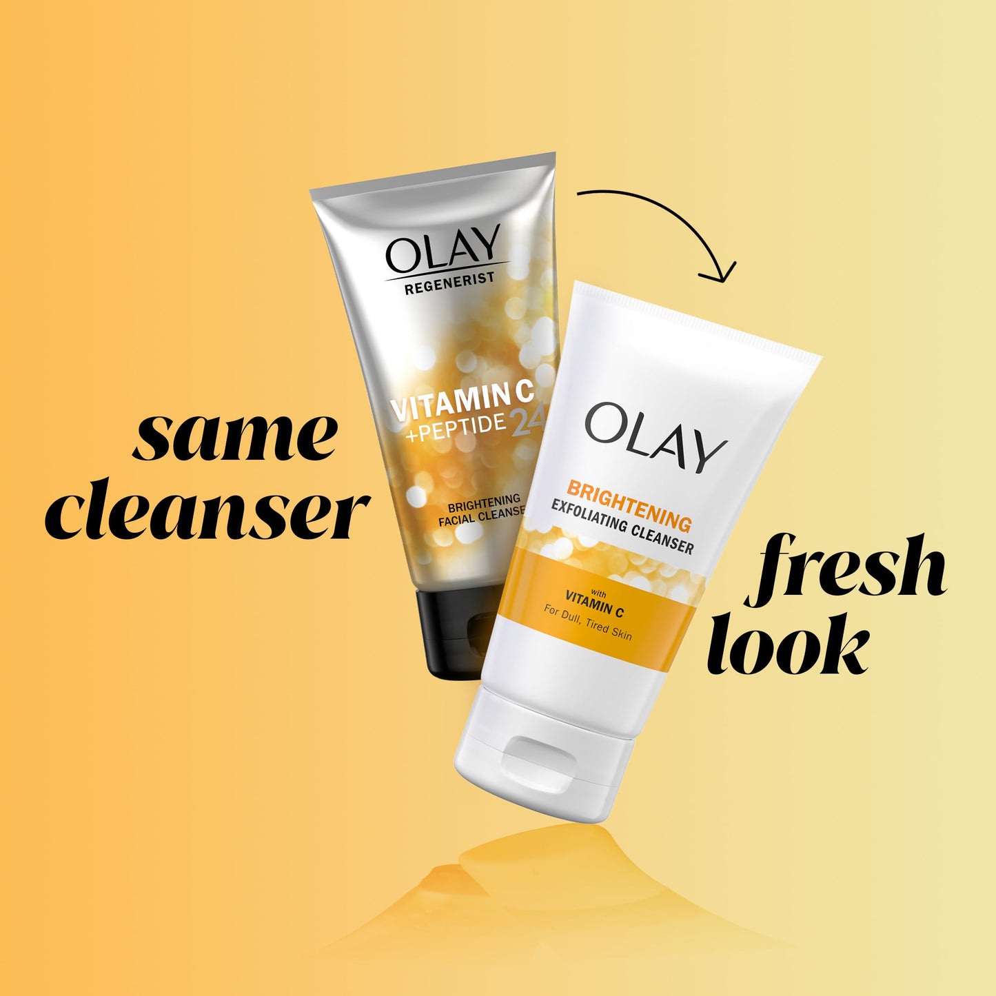 Olay Regenerist Vitamin C + Peptide 24 Facial Cleanser - 5 oz (Pack of 2)
