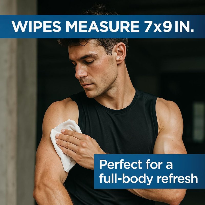 Defense Soap Peppermint Body Wipes - All Natural Tea Tree Oil Formula | 40 Count for Gym, Camping, and Post Workout