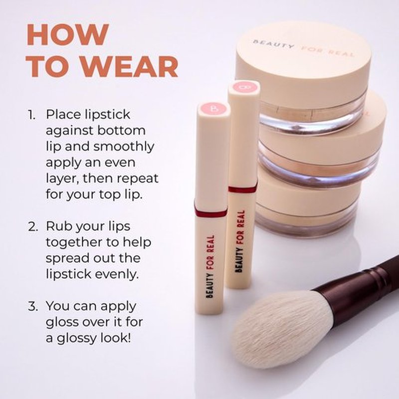 Beauty For Real Lip Revival Essential Hydration Serum Lipstick, Neutral Light - Lightweight & Hydrating - Contains Hyaluronic Acid, Mango Butter, and Nourishing Plant Oils