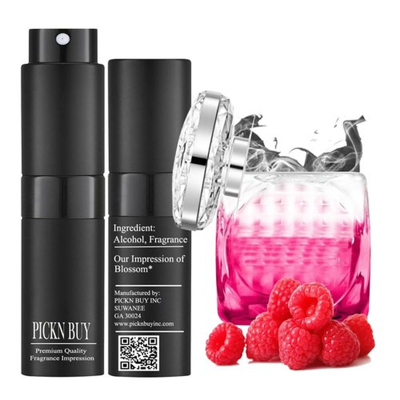 PICKN BUY Luxury Perfume for Women 0.34 Fl oz, Scent Compatible to Choo Blossom Perfume, Made in USA, Long-Lasting Spray Comes in Refilable Bottle