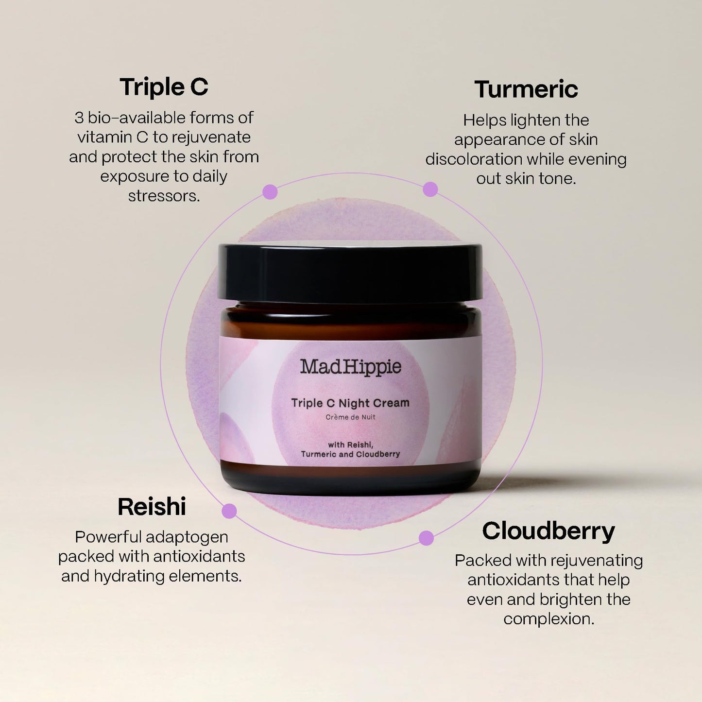 Mad Hippie Skin Brightening Kit – Vitamin C Serum, AHA Exfoliating Peel + Triple C Night Cream, Travel Essentials