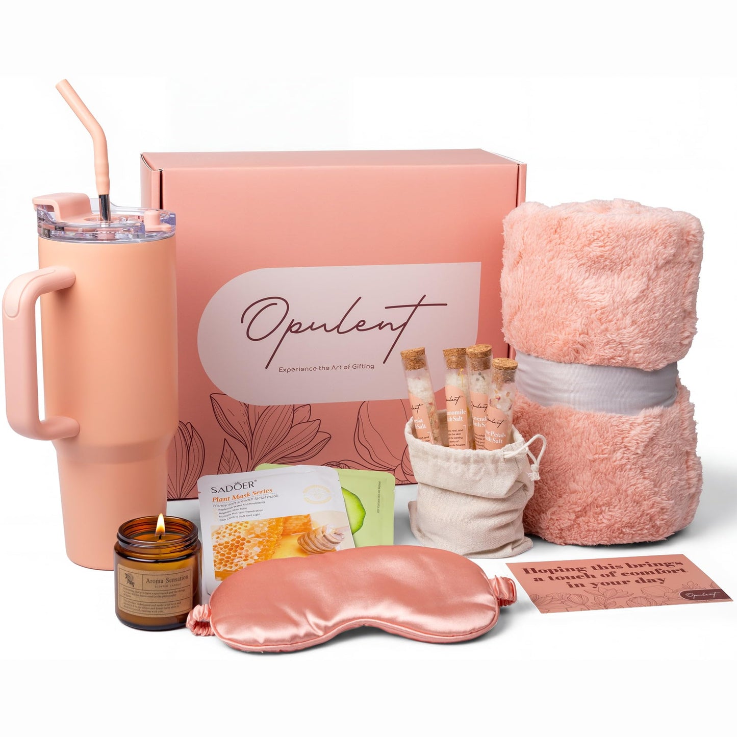 Opulent Self Care Spa Gift Box for Women - Thoughtful Get Well Gift