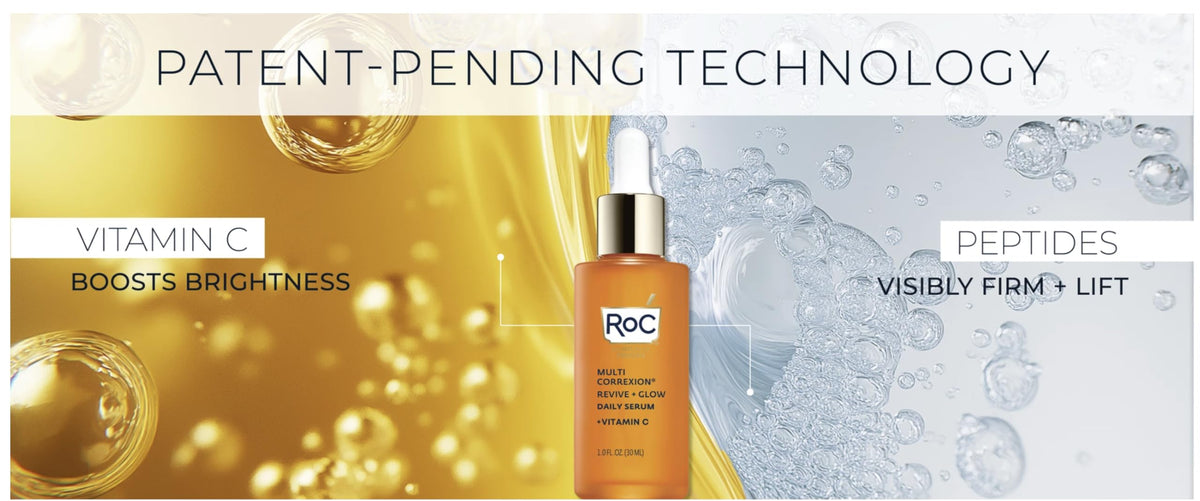 RoC Multi Correxion Revive and Glow Daily Vitamin C Serum Set, 1.0 FL OZ and 1.7 FL OZ Set, 2.7 FL OZ Total