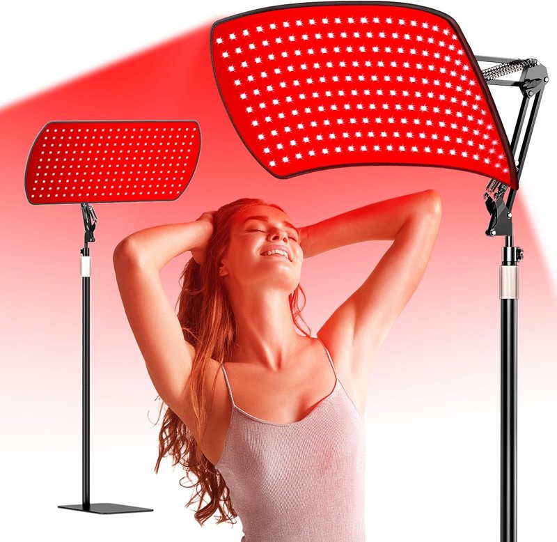 Red Light Therapy Lamp - 10-in-1 Wearable Device with 600 Beads | 660nm & 850nm Infrared for Body & Face