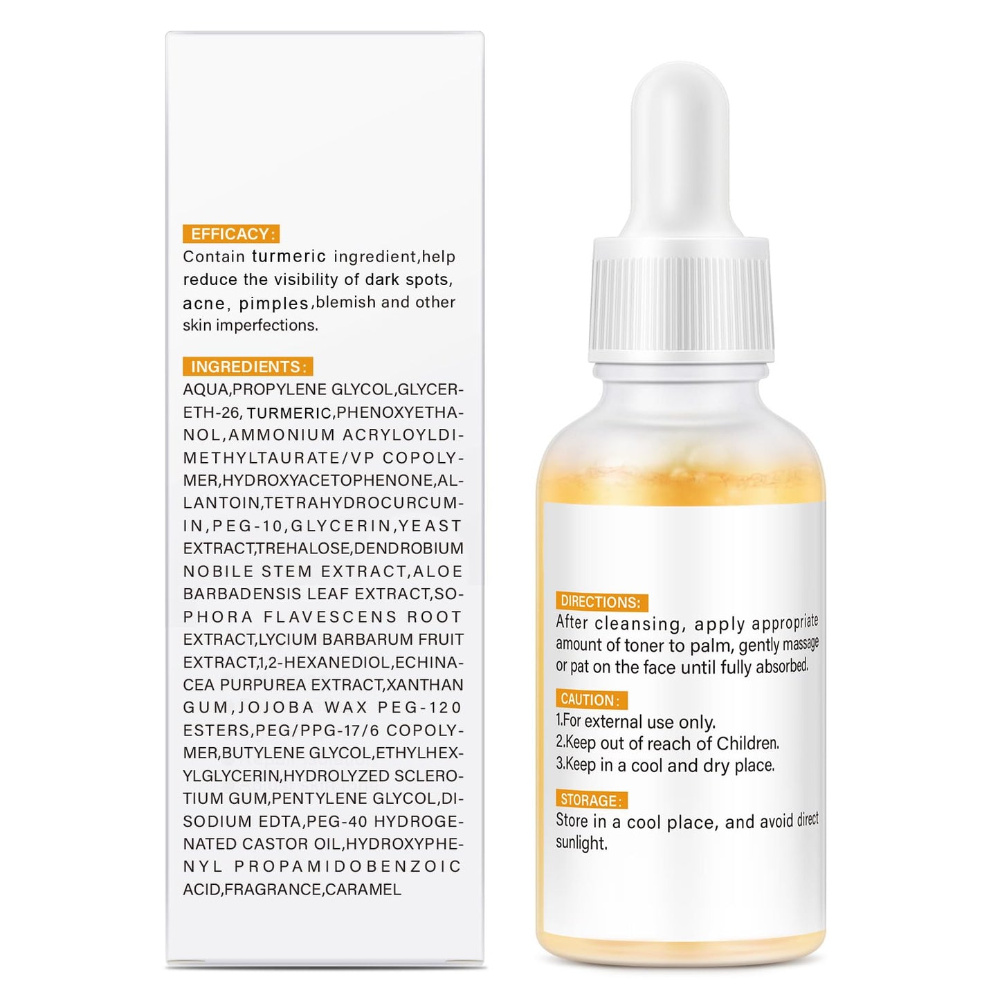 Turmeric Serum for Face, 30 ML/ 1 PCS Anti Aging Turmeric Facial Serum, Turmeric Oil, Moisturizes & Firms Skin, Reduces Wrinkles & Fine Lines, Skin Care Essence for Dryness, Hydrates Face