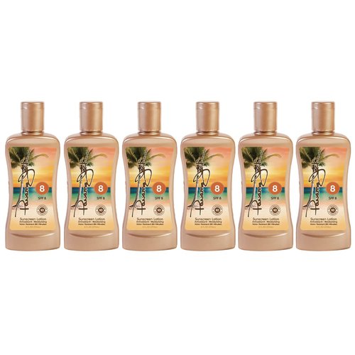 Panama Jack Sunscreen Tanning Lotion - SPF 8, PABA, Paraben, Gluten & Cruelty Free, Antioxidant Moisturizing Formula, Water Resistant (80 Minutes), 6 FL OZ