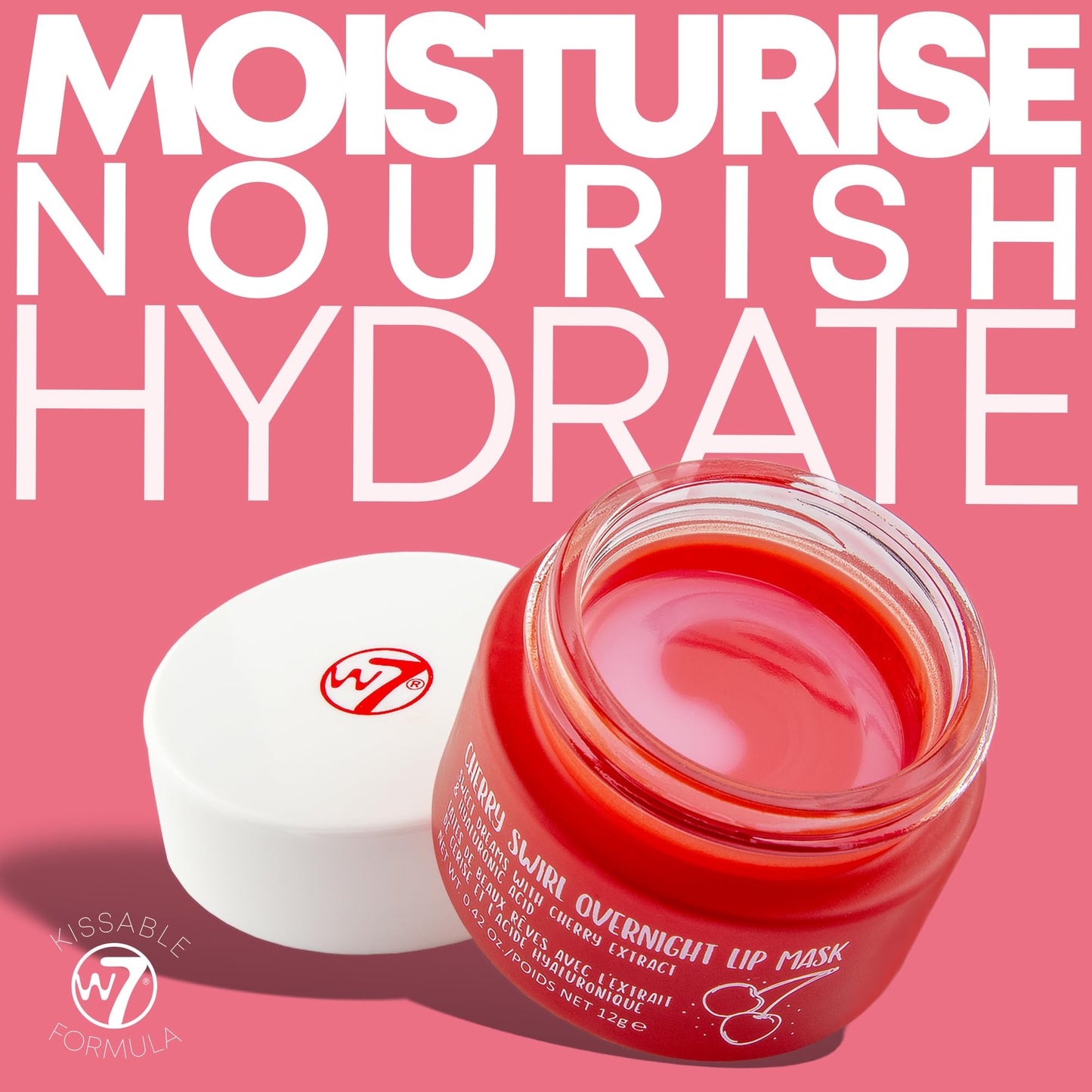 W7 Sweet Dreams Overnight Cherry Swirl Lip Mask
