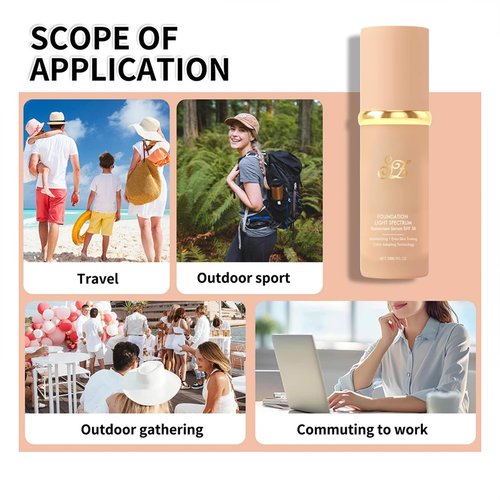 4 In 1 Foundation Liquid 30g,Temperature Changing foundation Korean Makeup Foundation,High Coverage Liquid Foundation Base Makeup Cosmetics-Hydrating Full Coverage Concealer (2pcs)