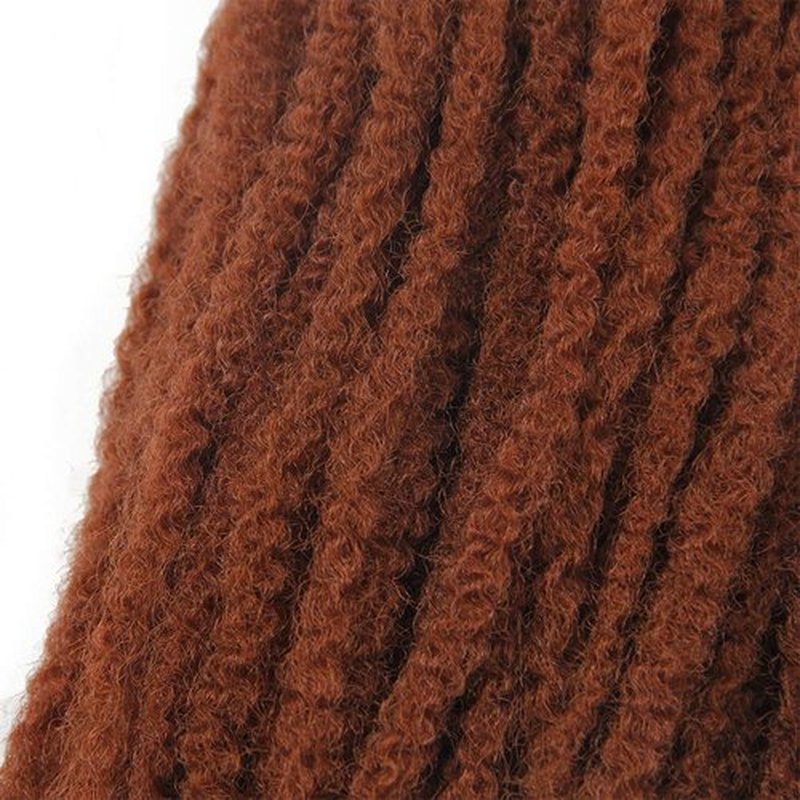 Afro Kinky Twist Crochet Hair Braids Marley Braid Hair 18inch Senegalese Curly Crochet Synthetic Braiding Hair (#350)