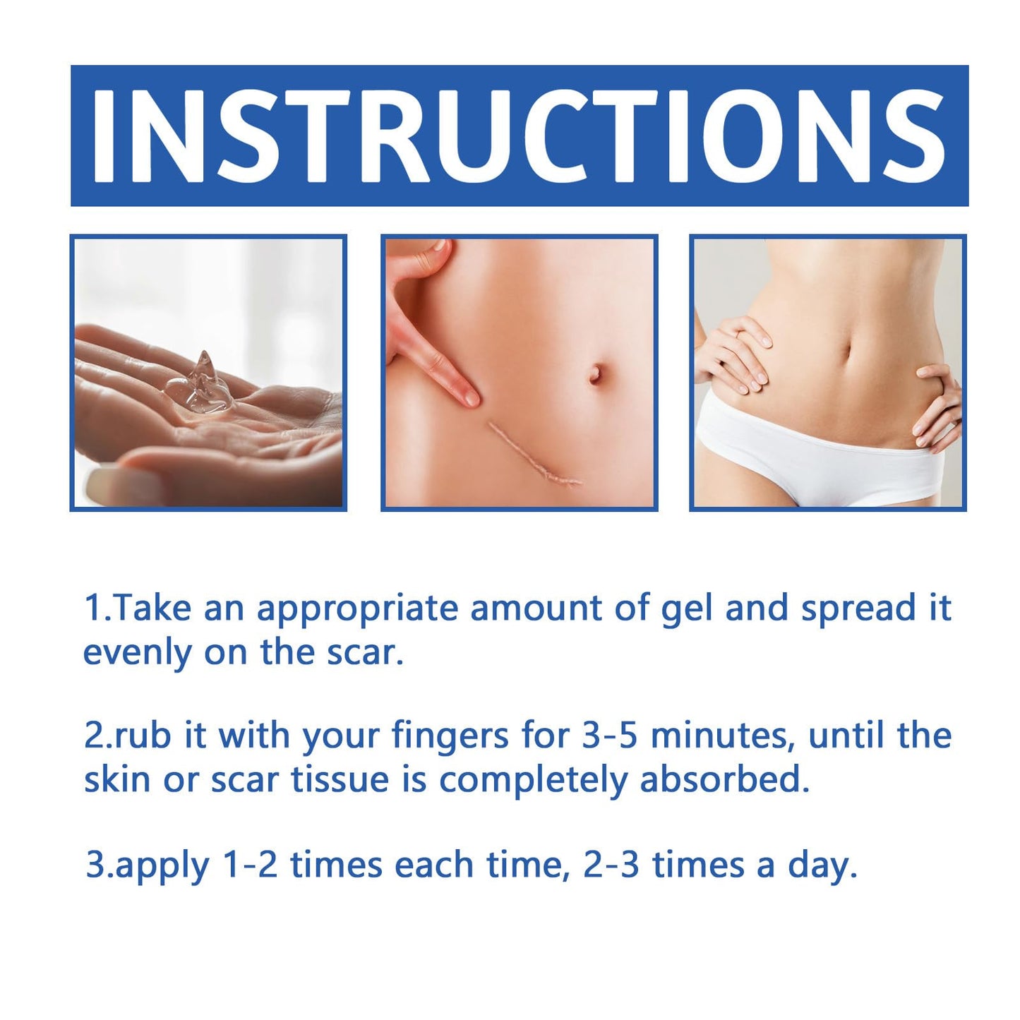 Scar Cream,Scar Removal Cream,Silicone Scar Gel,Scar Silicone Gel,Scar Gel,Scar Cream for Surgical Scars, Stretch Marks and Keloid Bump (1pcs)