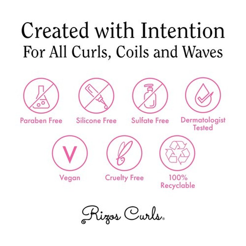 Rizos Curls Trio Bundle, Hydrating Shampoo & Deep Conditioner & Curl Cream Bundle, Gently Cleanse and Hydrate Curly Hair, Style & Define Curls for Frizz Free Volume, For All Curl Patterns 2a - 4c