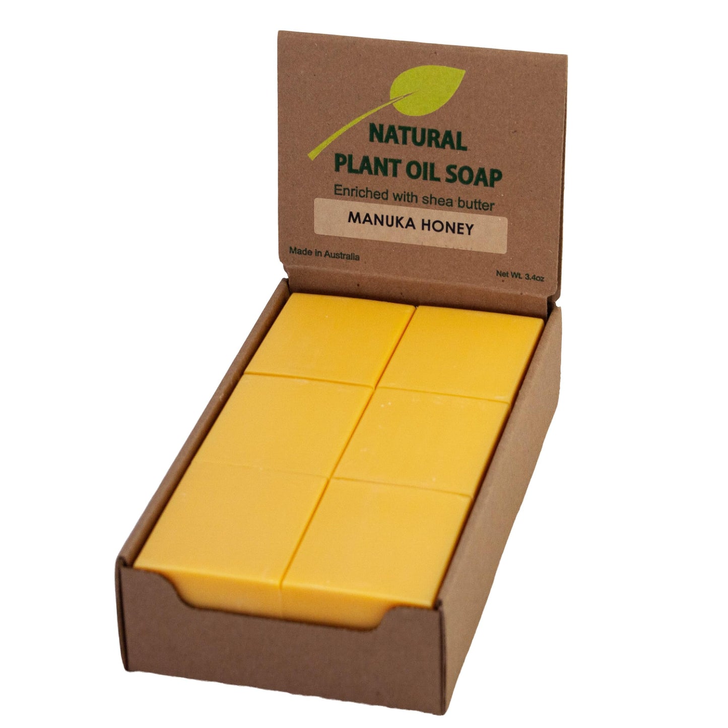 Simple Scents Australia Manuka Honey Scented Natural Soap Bars (12 Bars), 3.5oz Moisturizing French Triple Milled Soap Bars Enriched with Shea Butter - Pure Plant Oil Bath & Body Bars