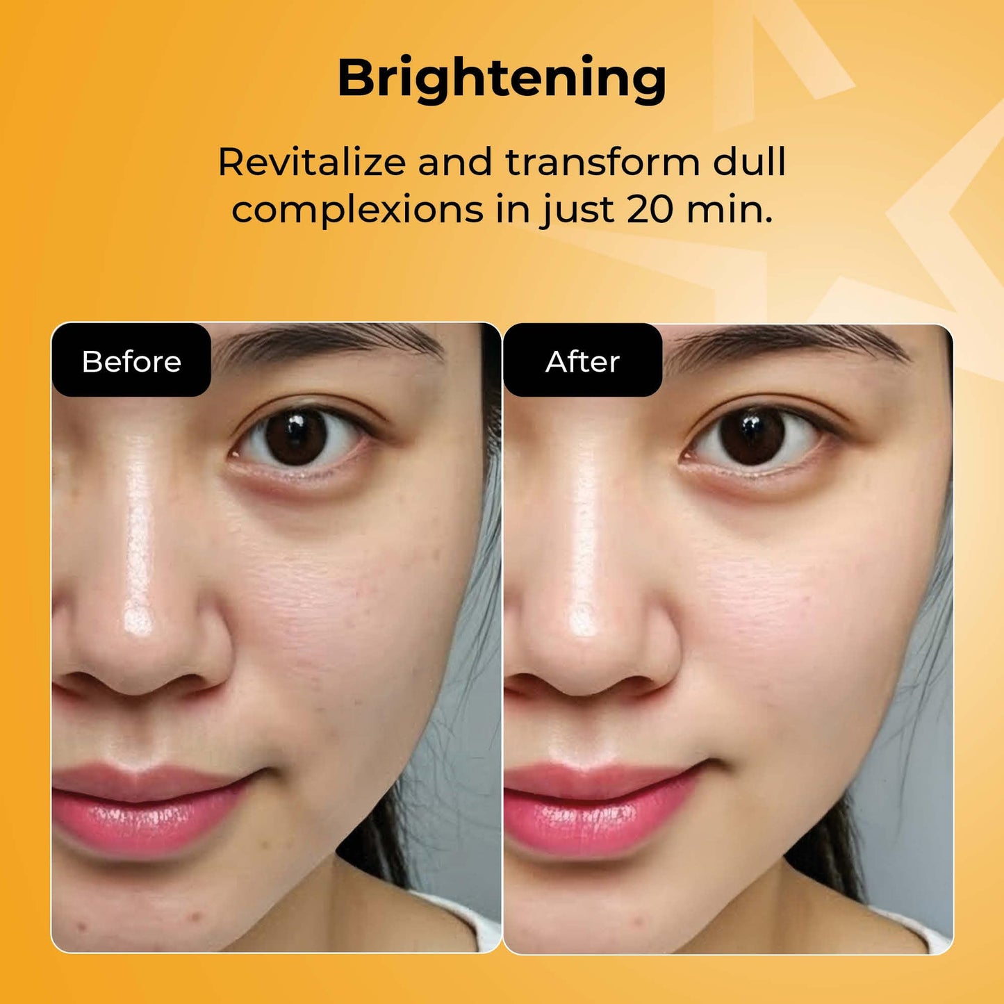 STARSKIN After Party 1x40g, Bio-Cellulose Brightening Face Mask for all Skin Types, Korean Skincare Mask infused with Vitamin C Serum and Niacinamide, Energizing and Soothing, K Beauty Skincare