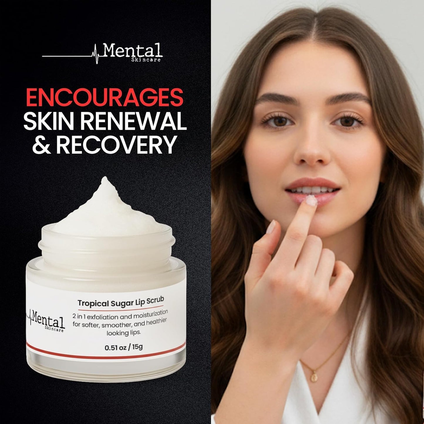 Coconut Sugar Lip Scrub – Gentle Exfoliator for Dark, Dry & Chapped Lips