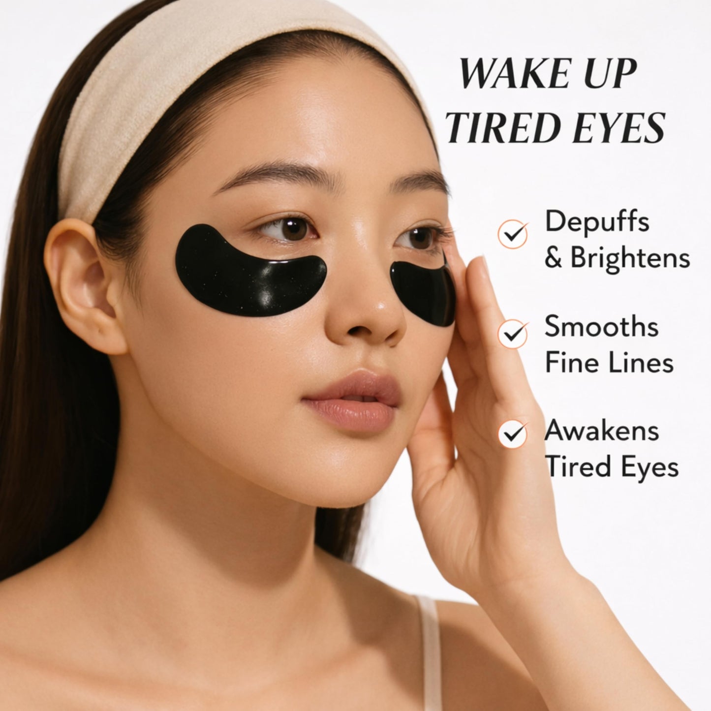 Bumfuzz Green Tea Under-Eye Patches (12 Pairs) | Depuff & Brighten Eye Gel Patches for Dark Circles & Tired Eyes | Plant-Based, Vegan with Caffeine, Niacinamide, Magnesium & Vegetable Peptides