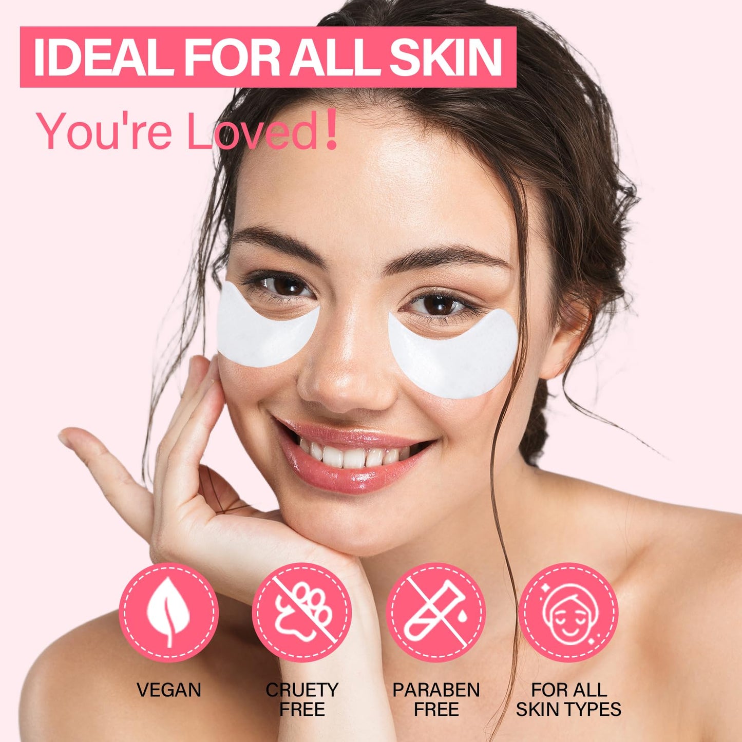 iMethod PDRN Collagen Boost Eye Patches - Under Eye Mask, Instant Lift Eye Mask for Reduce Fine Lines & Wrinkles, Firming Under Eye Patches for Dark Circles, Puffy Eyes, Eye Bags, 2 Pack, 16 Pairs