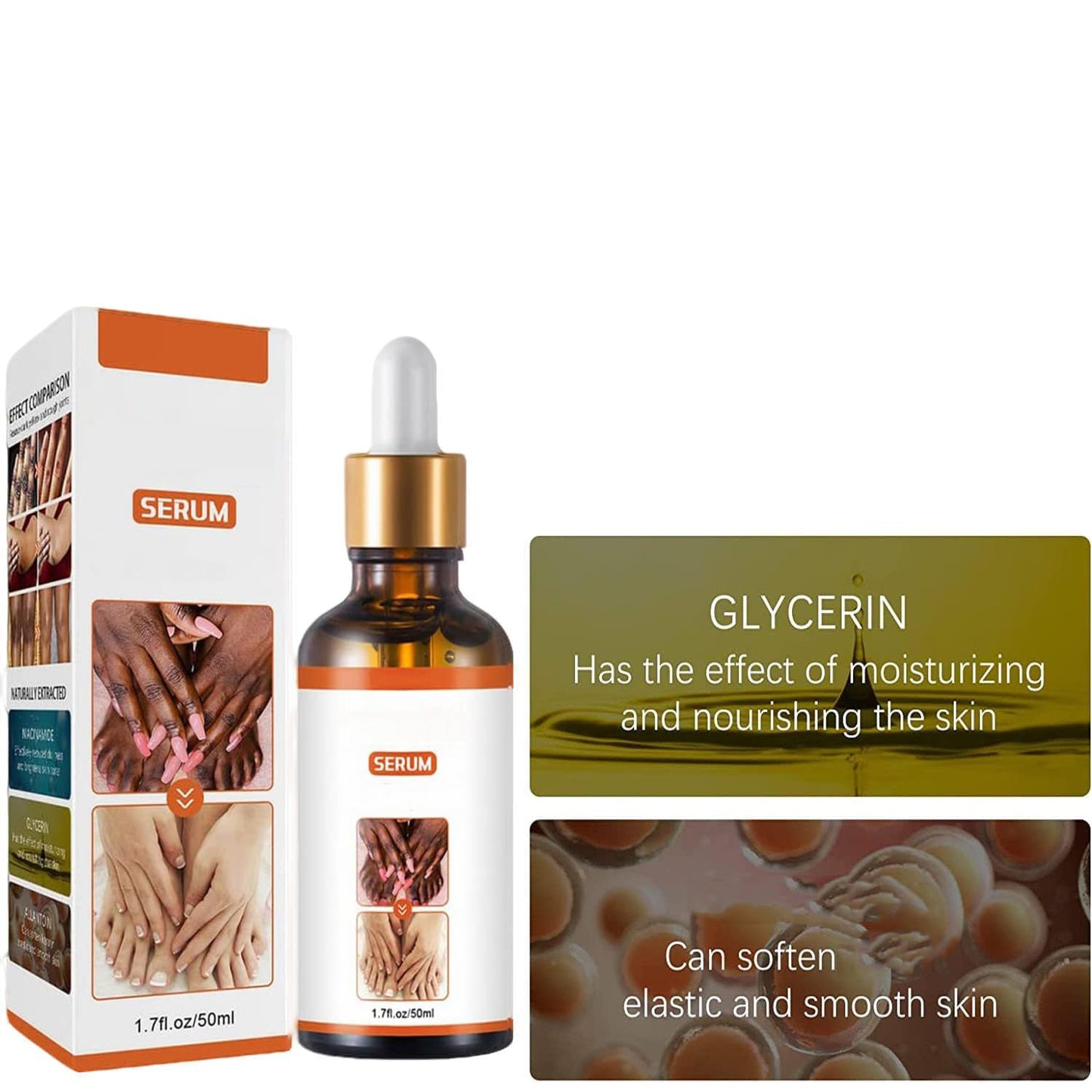 JASUBAI Body Moisturizing Serum for Dry Skin, Nourishing for Elbows, Knees and Fingers