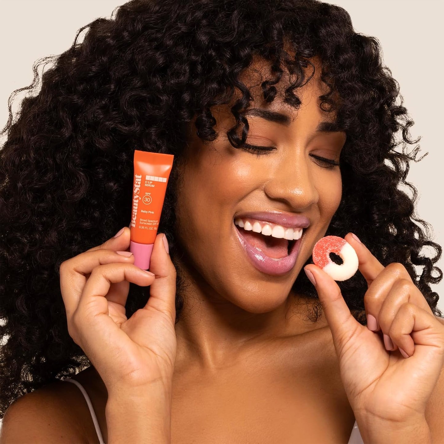 BeautyStat C Lip Serum - Hydrating Vitamin C Formula | Baby Pink Shade