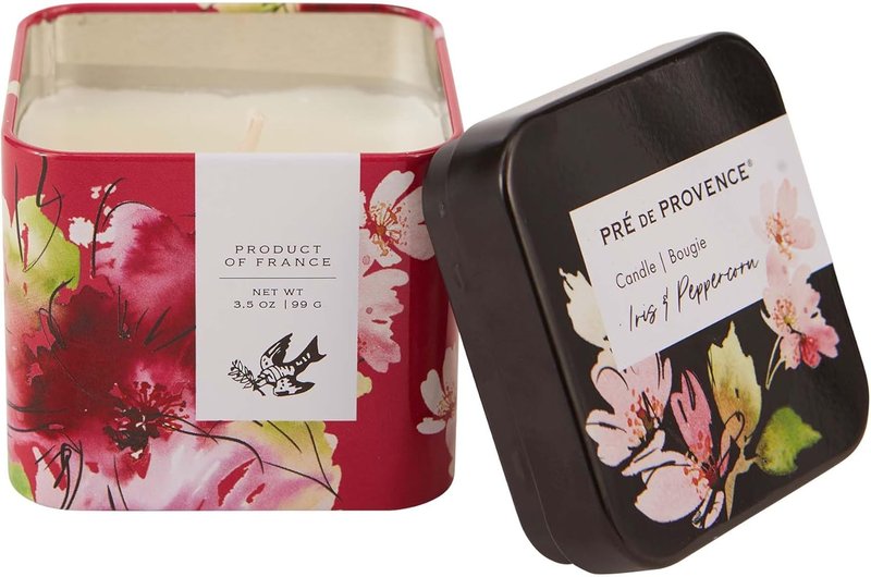 Le Jardin Collection Scented Candle - Soy Blend, 21+ Hour Burn Time | 3.5 oz, Iris & Peppercorn