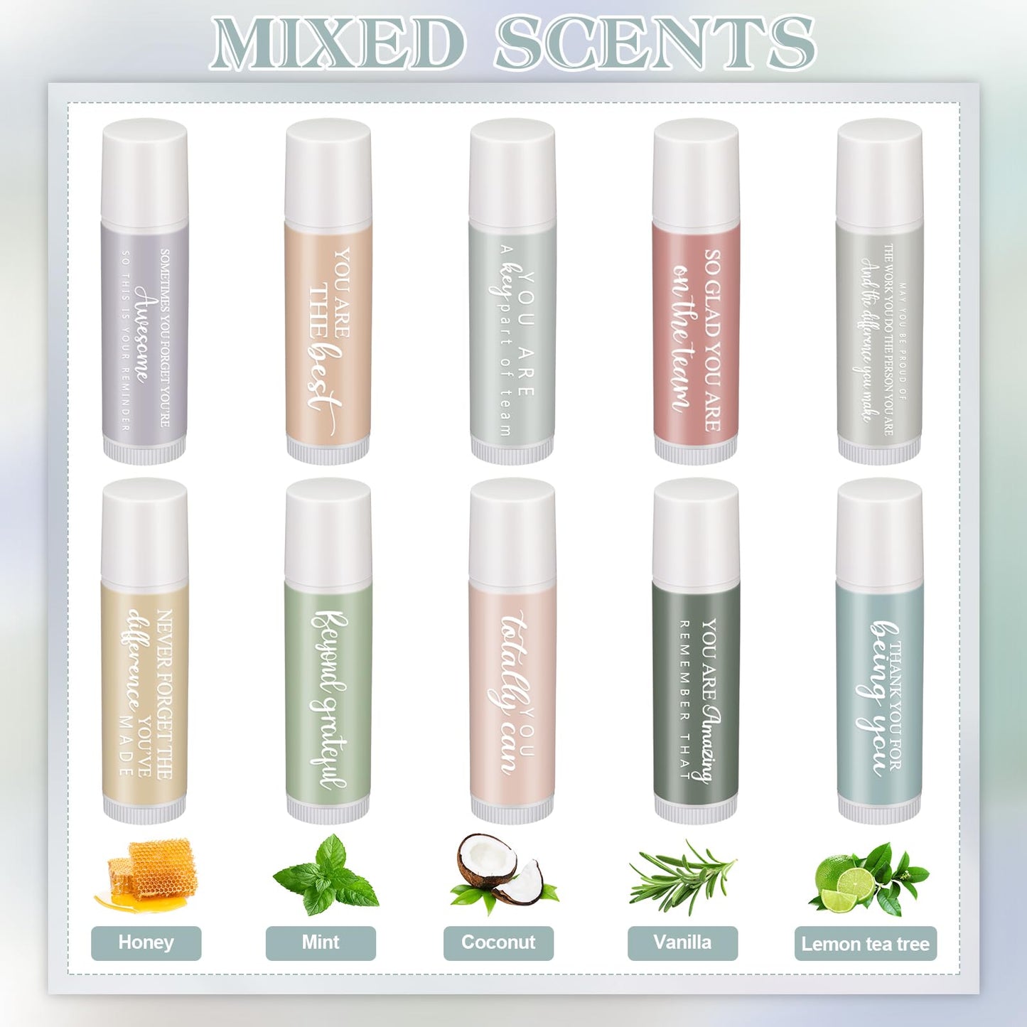 Swiffen 30 Sets Employee Appreciation Gifts Lip Balm Bulk Thank You Gifts for CNA Nurse Paraprofessional Women Team Coworkers Staff Volunteer Baby Shower Bridal Wedding Favors for Guests