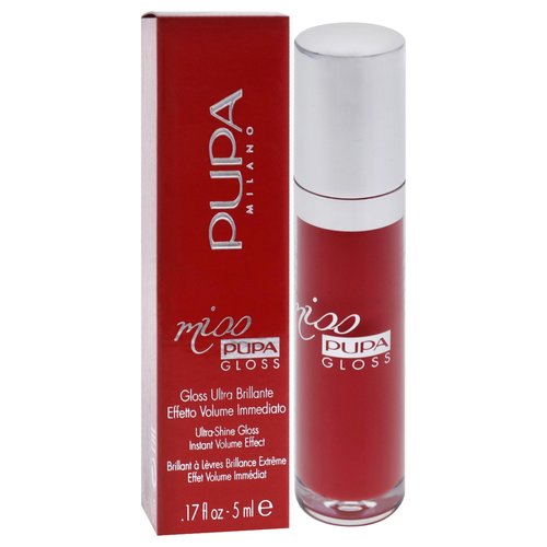 Pupa Milano Miss Milano Lip Gloss - Shiny, Smooth, Plump - Soft, Innovative Gel Texture - Glides Smoothly On Lips - For A Moisturizing And Volume Enhancing Effect - 204 Timeless Coral - 0.17 OZ