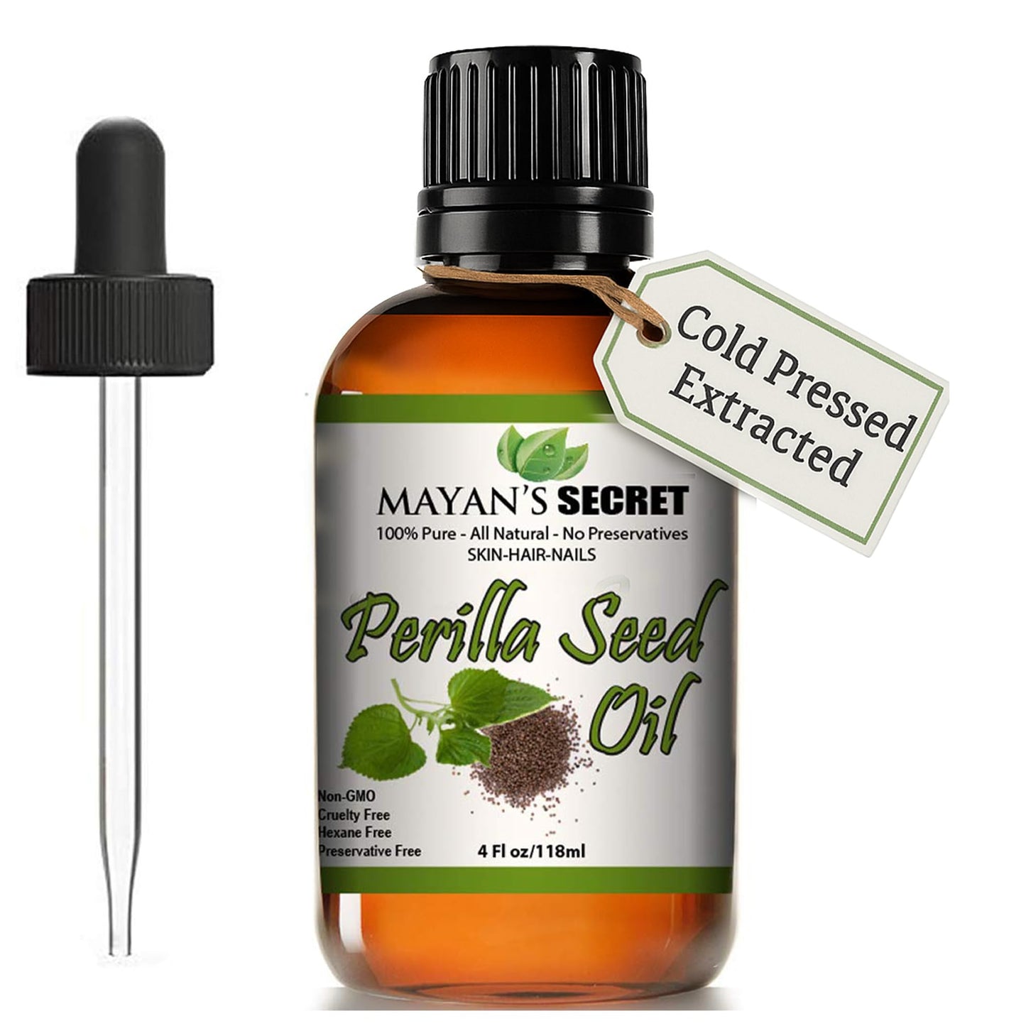 Perilla Seed Oil Omega-3 Essential Fatty Acid and Alpha-linolenic Acid for Skin