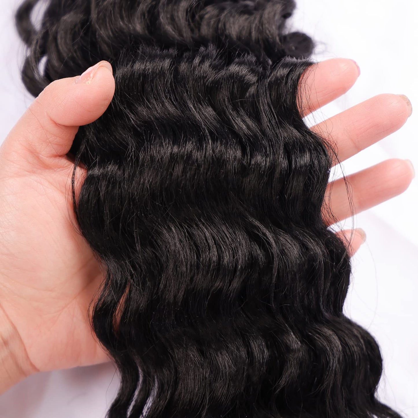 MAYSA Ocean Wave Crochet Hair 22inch Curly Crochet Hair Extensions 6Packs Soft Synthetic Wavy Crochet Hair Extensions for Women #2 Dark Brown