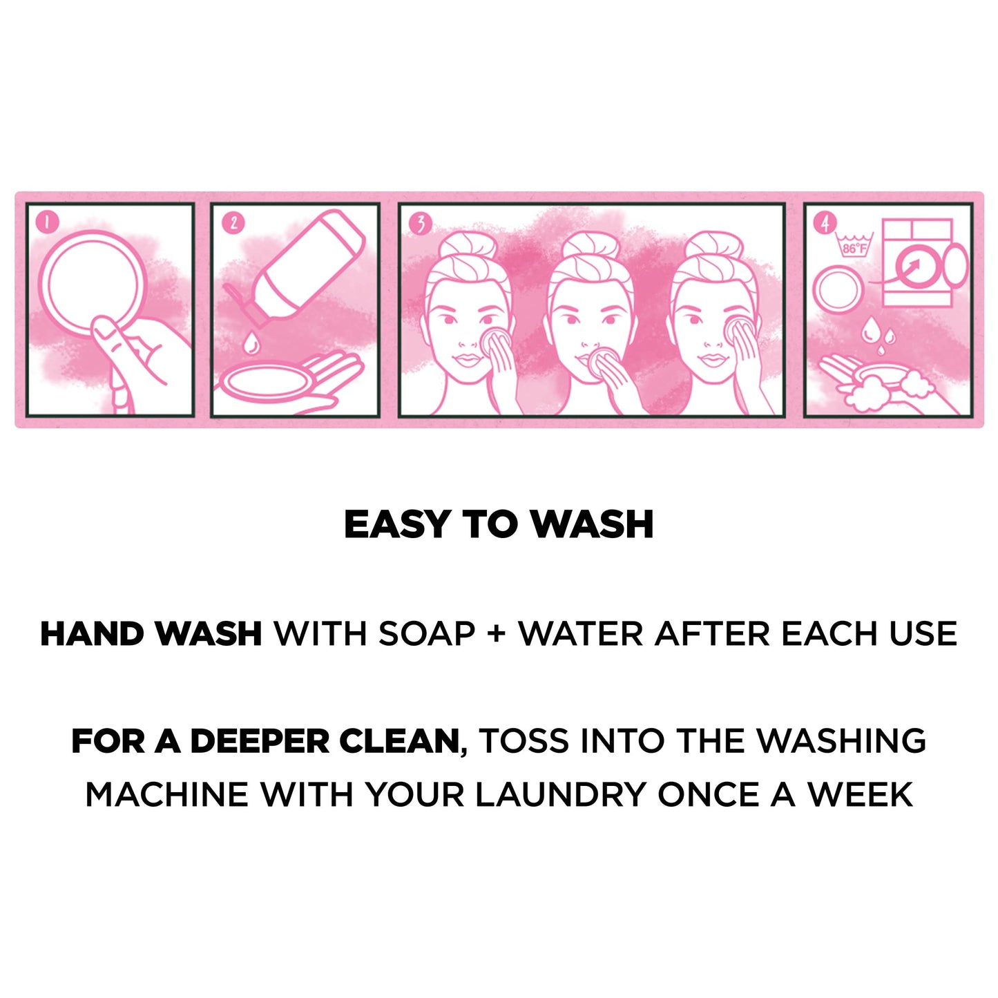 Garnier Micellar Cleansing Eco Pads, Reusable, 3 Ultra-soft Microfiber Pads, 1 Count (Packaging May Vary) (Pack of 2)