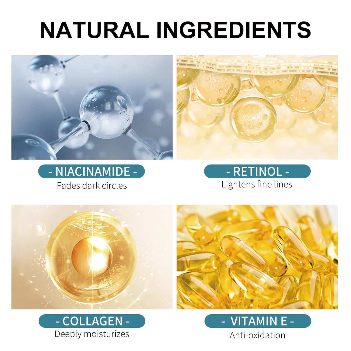 Advanced Retinol Collagen Cream for Face with 5% Hyaluronic Acid Anti-Aging Anti-Wrinkle Reduce Fine Lines Lifting and Firming For All Skin Types 1.7 fl.oz