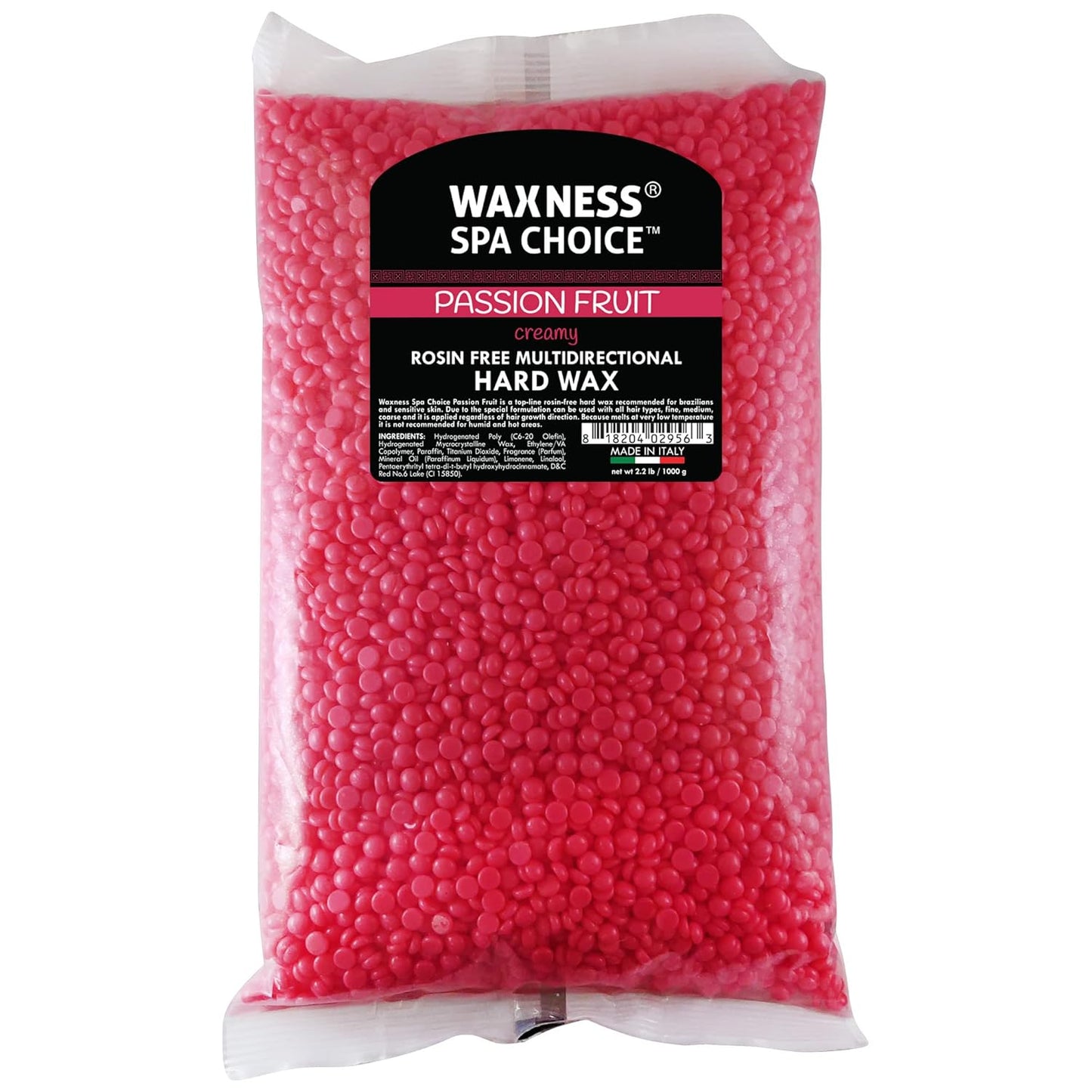 Waxness Rosin-Free Hard Wax for Hair Removal - Mango Scent, 2.2 lb (1 kg)
