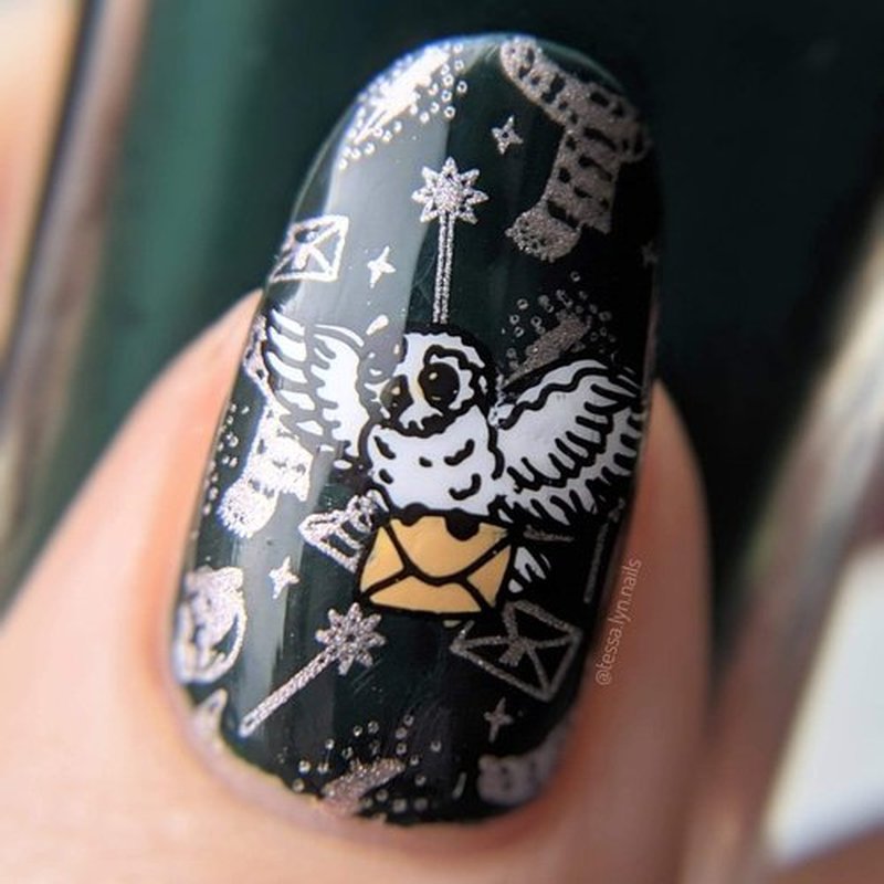 Maniology Sorcery and Spells Nail Stamping Plate Set, Halloween Plates Bundle, Sorcery Wizards Spirit Speaks Ouija Board Tarot Cards Manicure