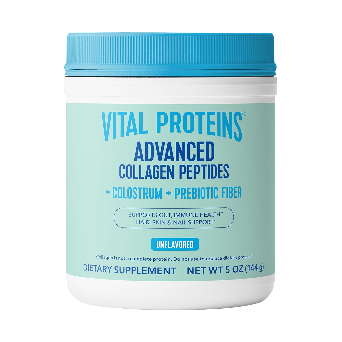 Vital Proteins Advanced Collagen + Colostrum + Prebiotic Fiber, 5oz