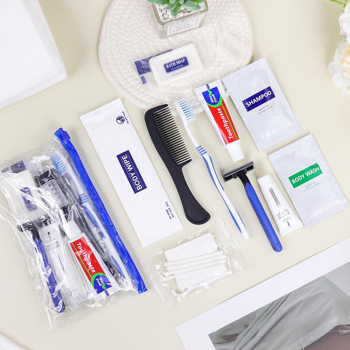 Toiletry Kits for Personal Hygiene - Individually Packed Care Package Supplies for Homeless | Bulk Set