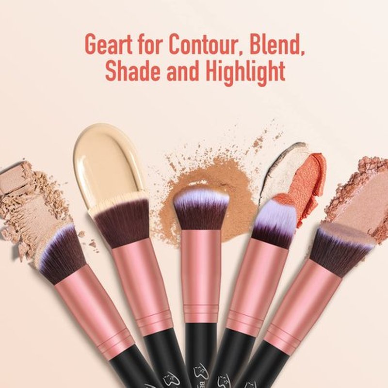 Makeup Brushes Makeup Brush Set - 16 Pcs BESTOPE PRO Premium Synthetic Foundation Concealers Eye Shadows Make Up Brush,Eyeliner Brushes(RoseGold) (Pack of 2)