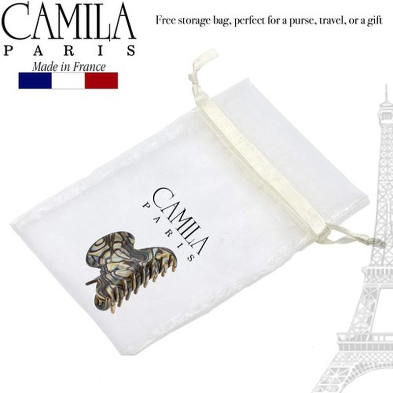 Camila Paris CP3058 French Hair Clip for Women, Onyx, for Thick Hair for Long Curly Wavy Hair, Girls Hair Claw Clips Jaw, Styling Hair Accessories for Women, Strong Hold No Slip Grip, Made in France