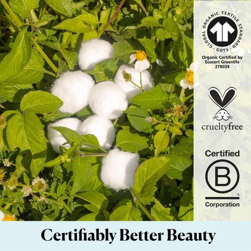 Sky Organics Organic Jumbo Cotton Balls for Sensitive Skin, 100% Pure Organic Cotton Sustainably Grown, Chlorine Free, Hypoallergenic, Ultra-Soft and Absorbent for Beauty & Personal Care, 100 ct