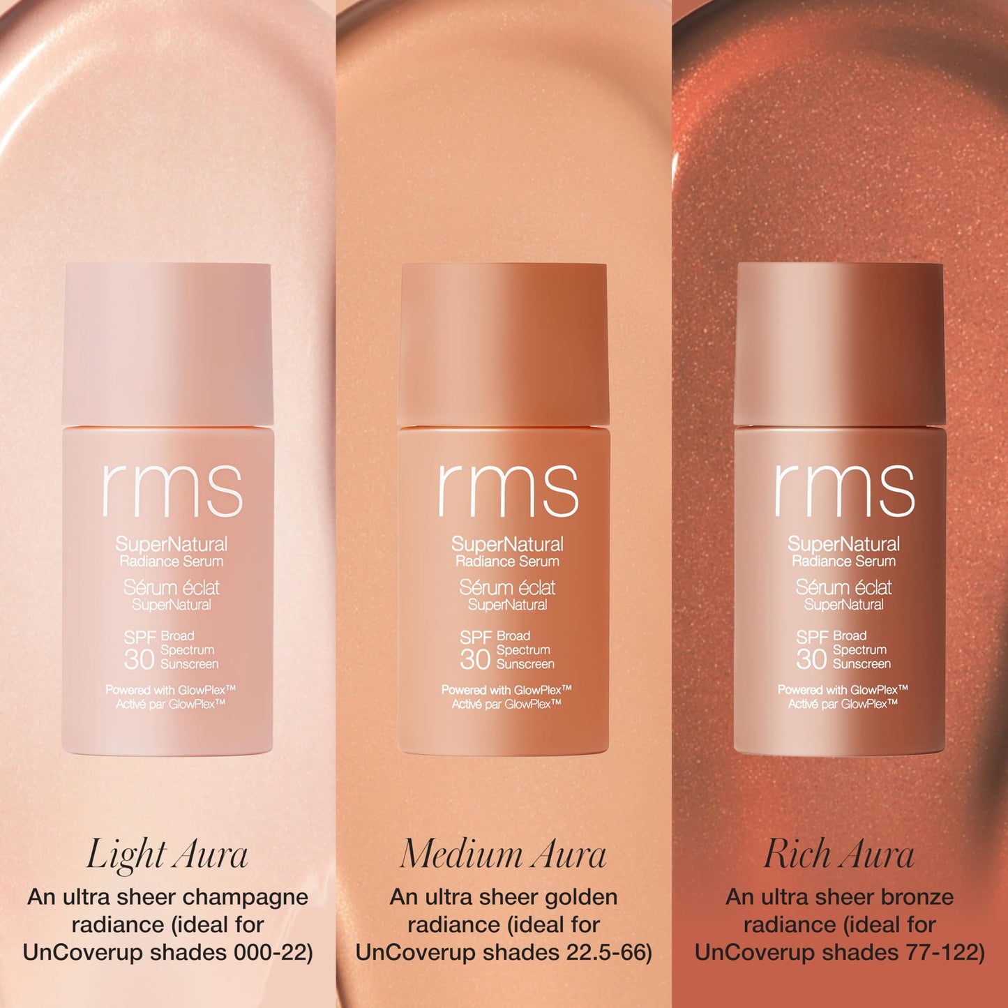 RMS Beauty SuperNatural Radiance Serum SPF 30 - Tinted Mineral Sunscreen & Niacinamide Glow Primer - Corrects Redness & Dullness - 1 oz