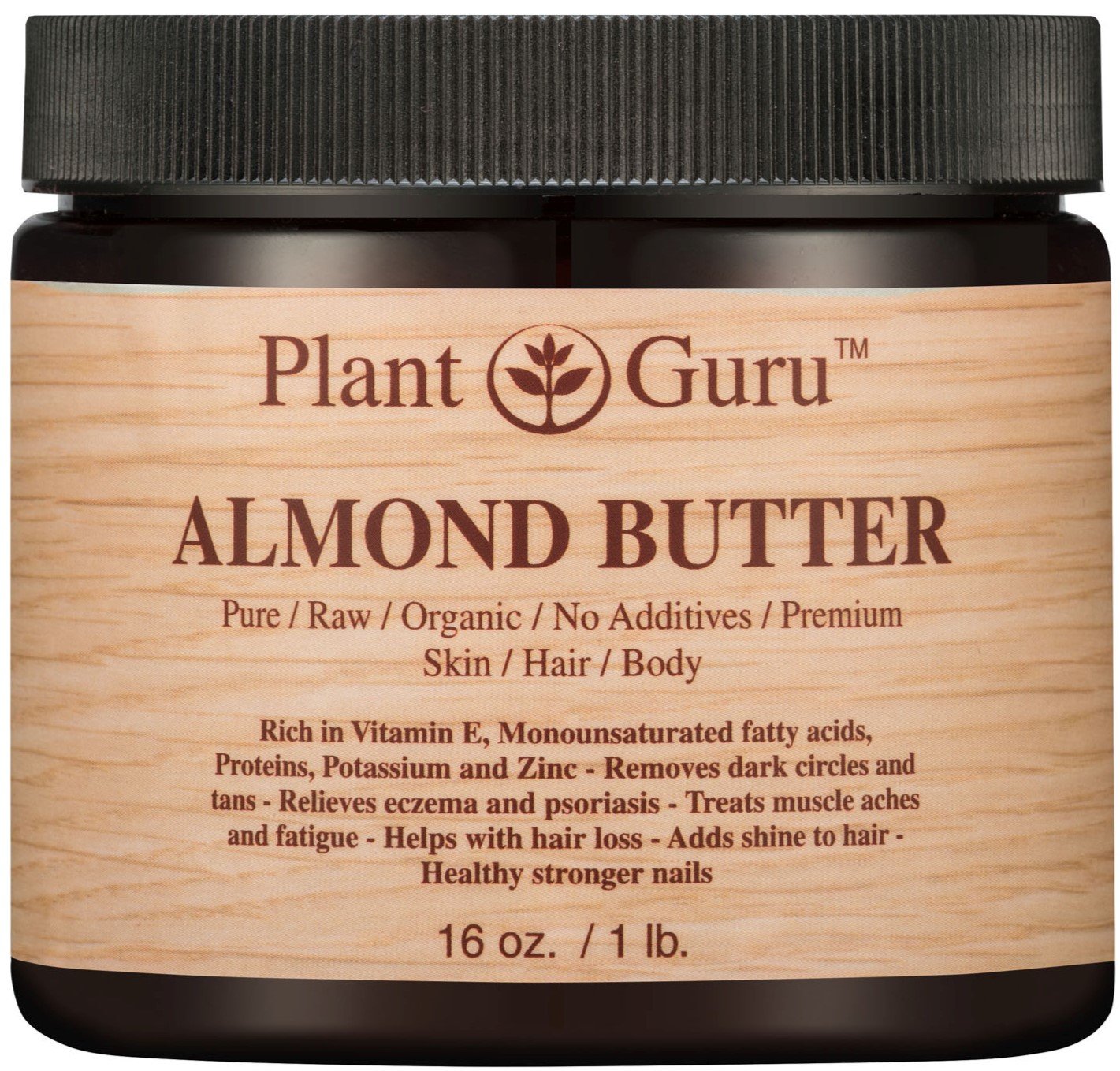 100% Pure Almond Body Butter - 3 lbs Natural Moisturizer for Skin, Hair & DIY Products