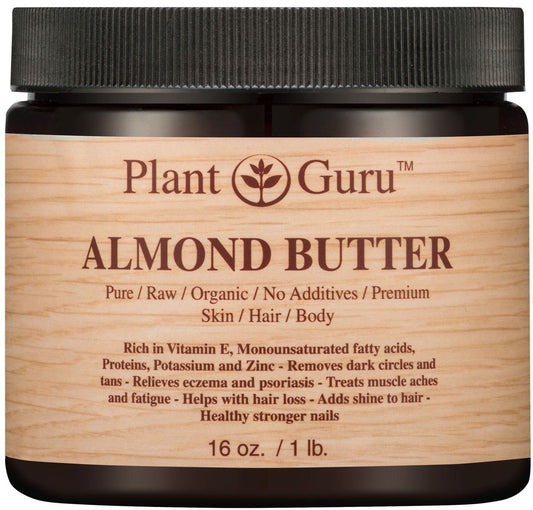 100% Pure Almond Body Butter - 3 lbs Natural Moisturizer for Skin, Hair & DIY Products