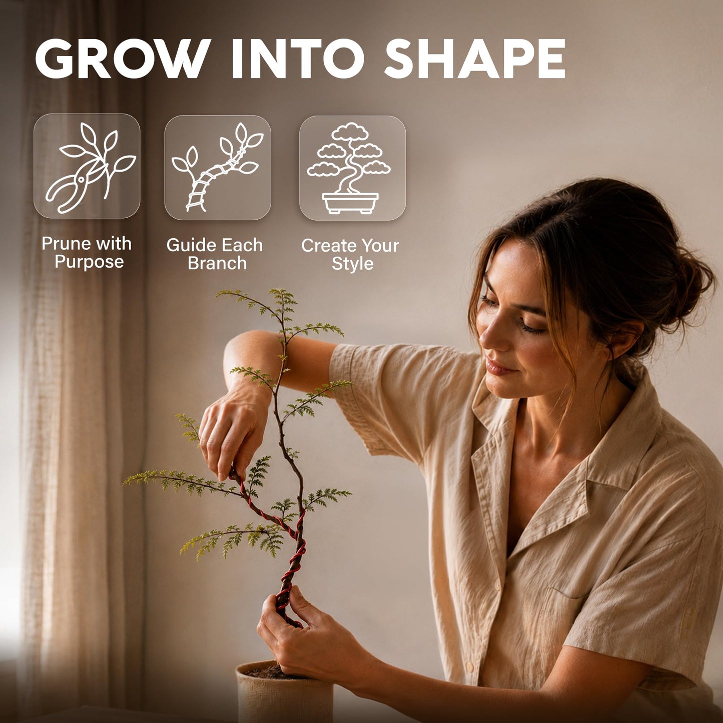 AVERGO Bonsai Tree Kit Deluxe - 5X Unique Japanese Bonzai Trees | Complete Indoor Bonsai Starter Kits for Growing Trees – DIY Gardening Gifts for Mother, Women & Men