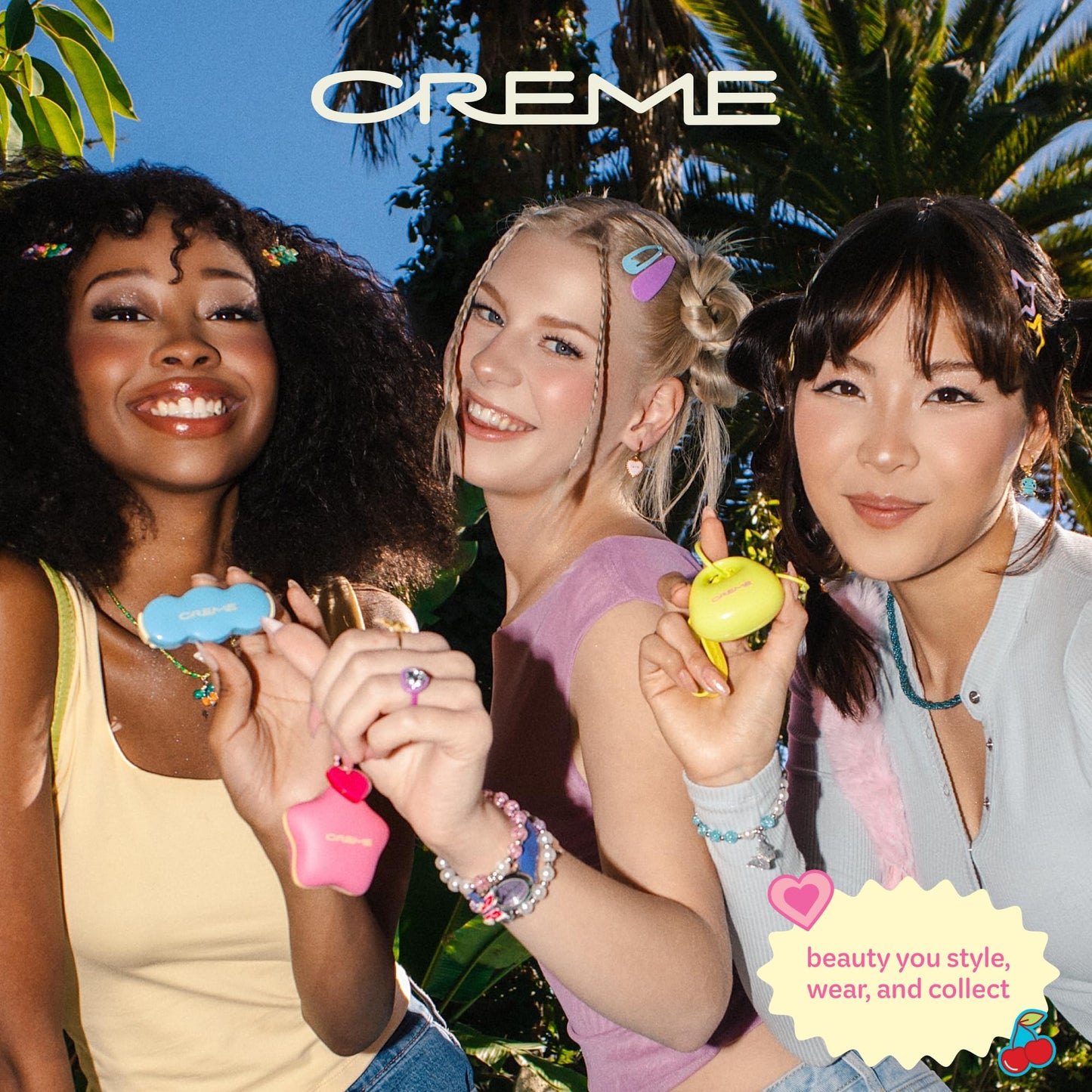 The Crème Shop Plush Pout Lip Butter Lip Balm Key Chain Charm | Korean Formula with Peptides and Squalane to Instantly Hydrate, Nourish, Moisturize, and Soften Dry Lips- Vanilla
