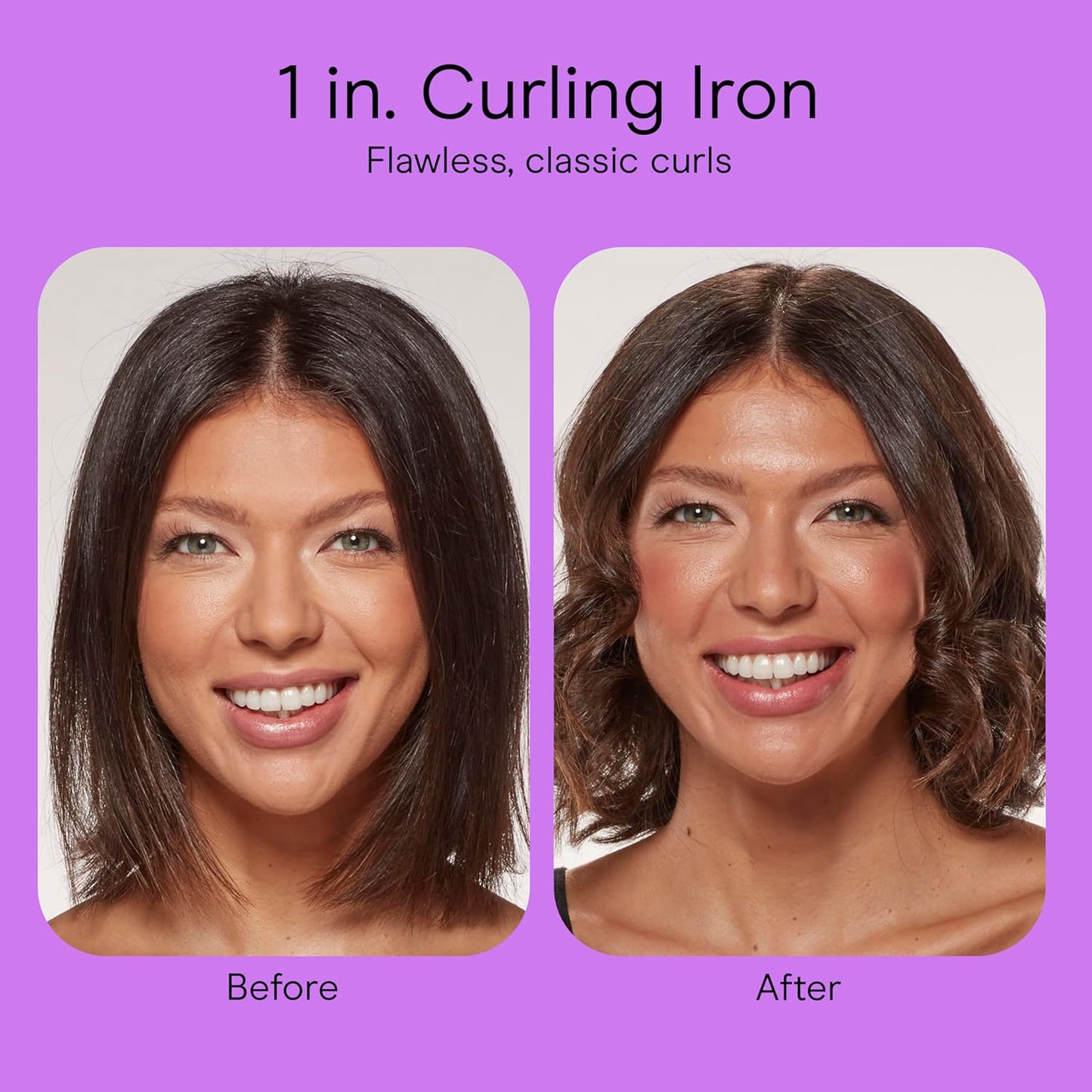 Tourmaline Ceramic Tapered Curling Wand - 1 1/4" to 3/4" for Beachy Waves